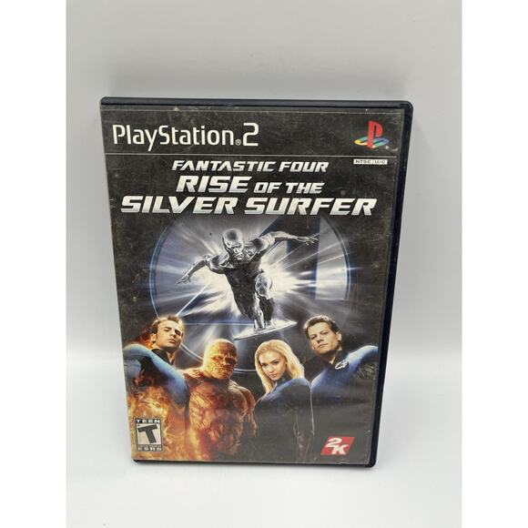 Fantastic Four Rise Of The Silver Surfer PS2 PlayStation 2 CIB Video Game - Picture 1 of 6